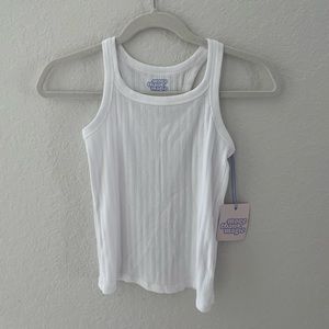 More Than Magic white tank too for girl size M 7-8 years ild.New one with Tag
